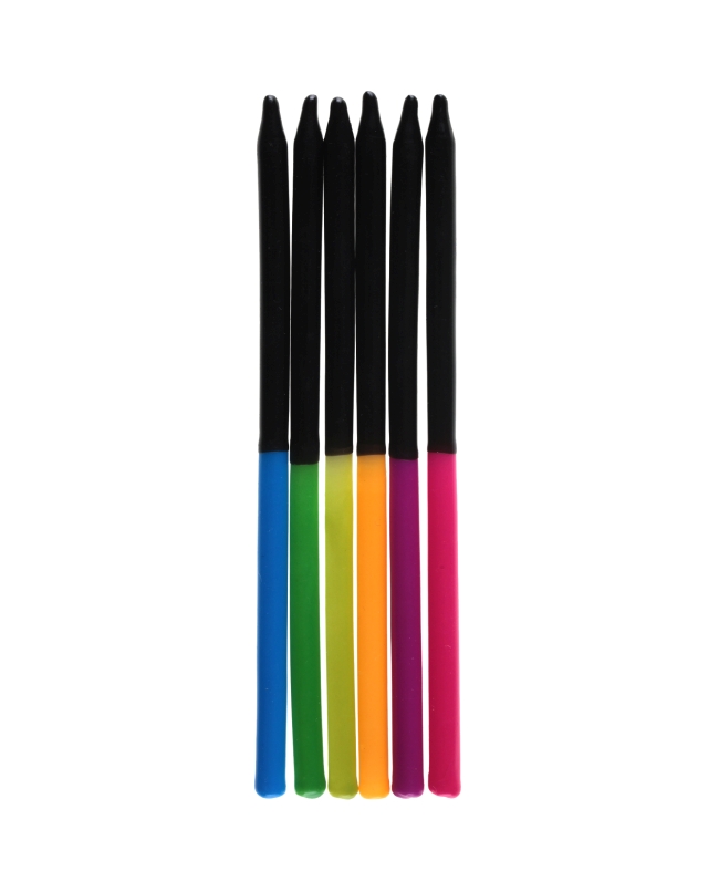 Velas Festicolor Negra 0.5 X 12.5cm Parafina Y Plastico. ***OFERTA DTO NO ACUMULABLE
