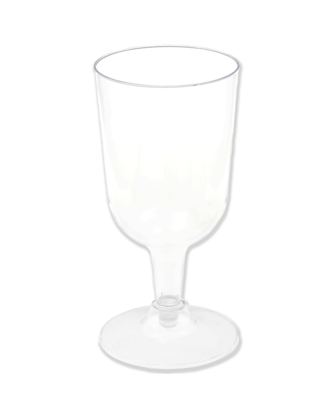 Copa Reutilizable Pie Transparente 6.3X13.6cm /20.7cl Poliestireno