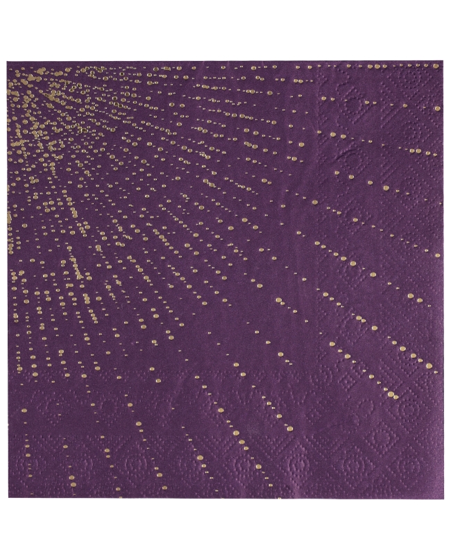 Servilleta Burbujas Morada 33X33cm Papel 3C. ***OFERTA DTO NO ACUMULABLE