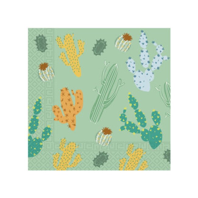 Papel Servilletas 2-Ply 33X33cm Cactus ***OFERTA DTO NO ACUMULABLE  