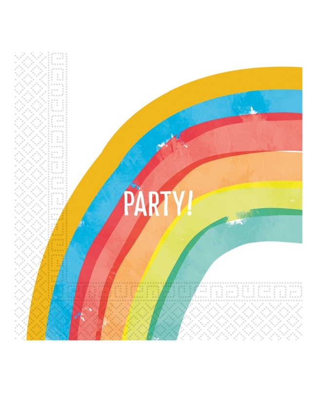 Servilletas 33 x 33cm Arcoiris