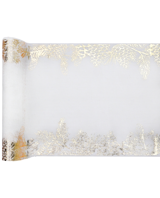 Camino Mesa Naturaleza Real Blanco 28cm Algodon ***OFERTA DTO NO ACUMULABLE
