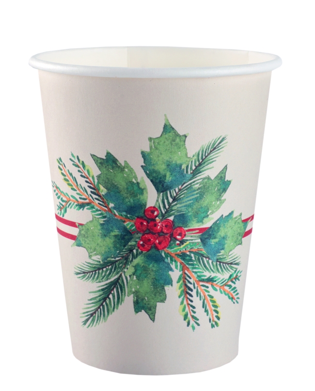 Vaso Ramo Navidad 7.8X9.7cm / 27cl Carton ***OFERTA DTO NO ACUMULABLE