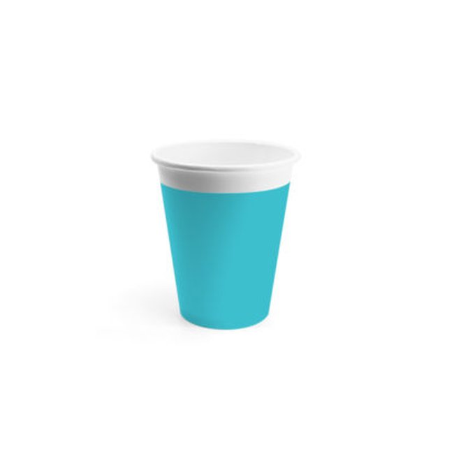 Paper Vasos 200ml Turquoise Unicolour Compostable ***OFERTA DTO NO ACUMULABLE  