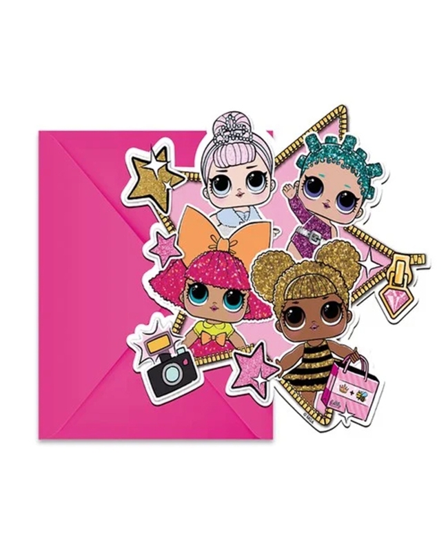 Invitaciones Forma L.O.L. Glitterati