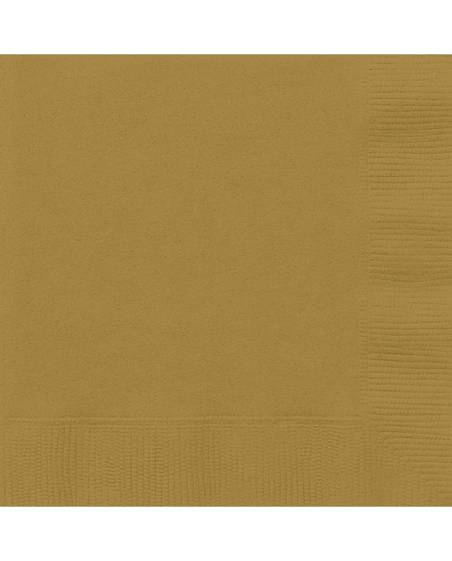 Servilletas 33 x 33cm Oro ***OFERTA DTO NO ACUMULABLE
