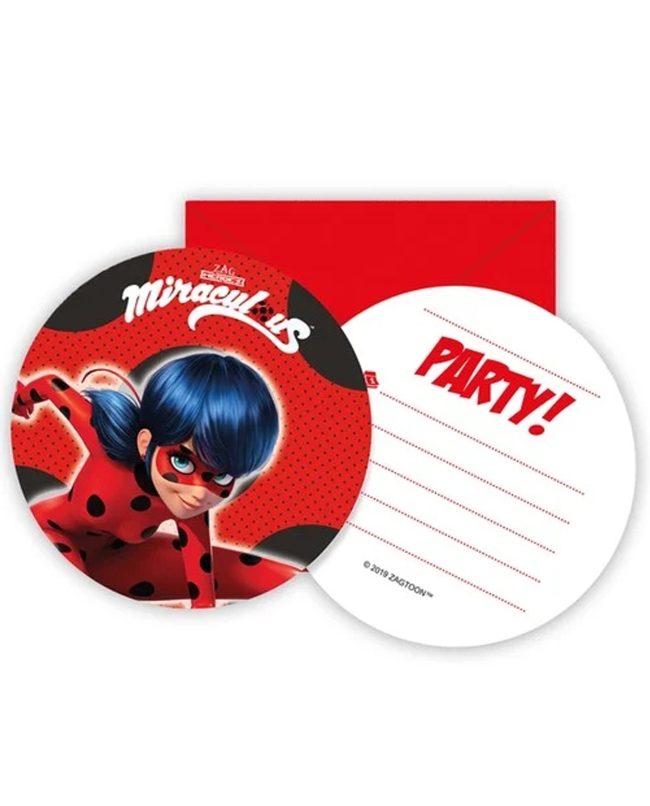 Invitaciones Forma Ladybug