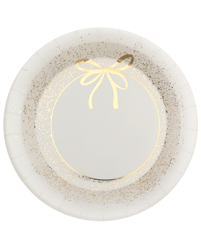 Plato Adorno Brillo Marfil 22.5cm Carton ***OFERTA DTO NO ACUMULABLE