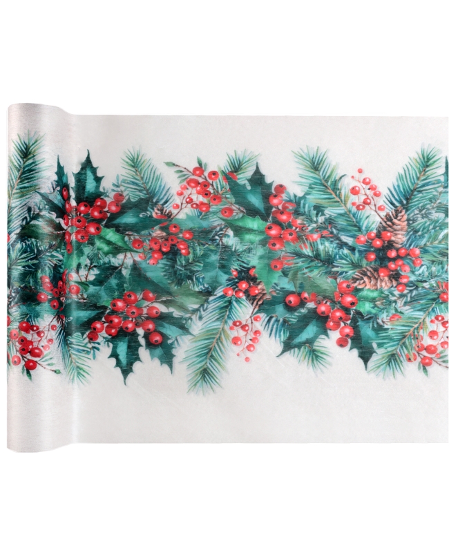 Camino Mesa Tartan Navidad 30cm Tejido No Tejido Poliester ***OFERTA DTO NO ACUMULABLE