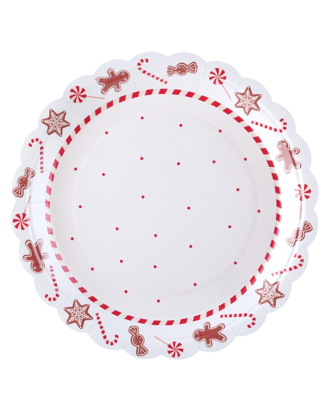 Plato Dulce Navidad 23cm Carton ***OFERTA DTO NO ACUMULABLE