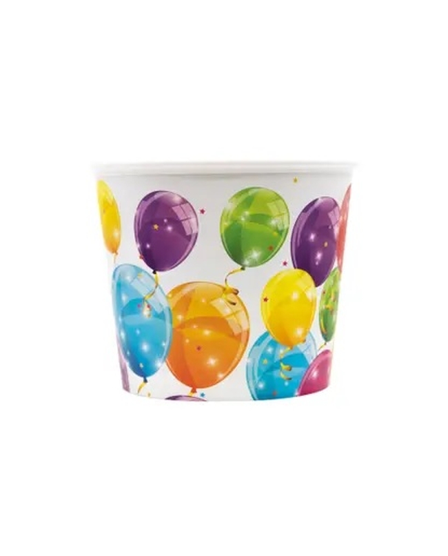 Cubo palomitas 2,2L reutilizable Plastico globos