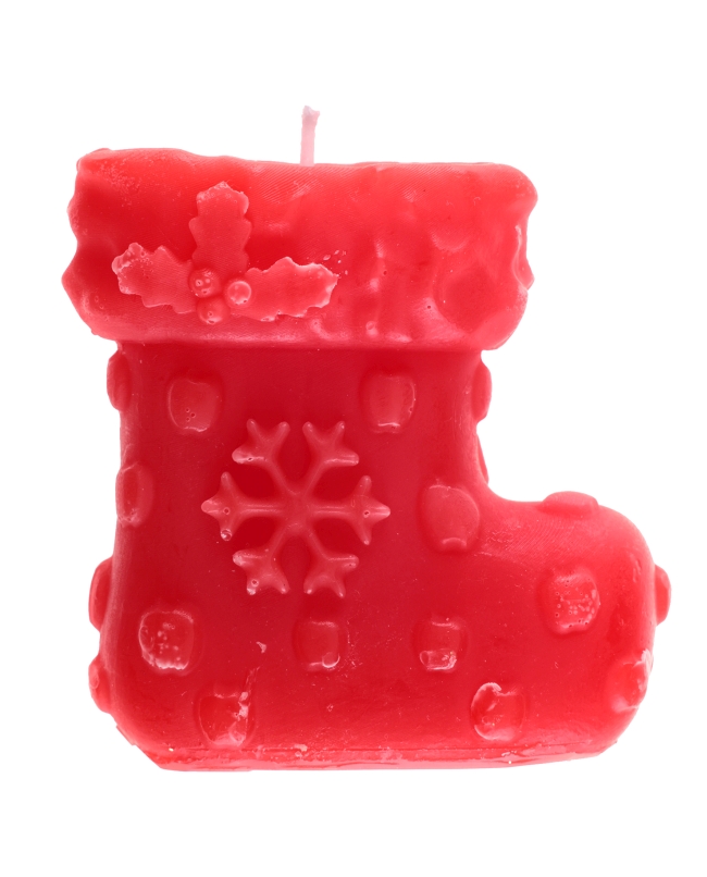 Vela Bota Navidad 7X3X7cm Parafina ***OFERTA DTO NO ACUMULABLE