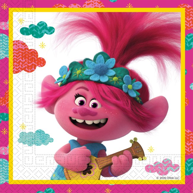 SERVILLETAS 33cm X 33cm TROLLS II ***OFERTA DTO NO ACUMULABLE  