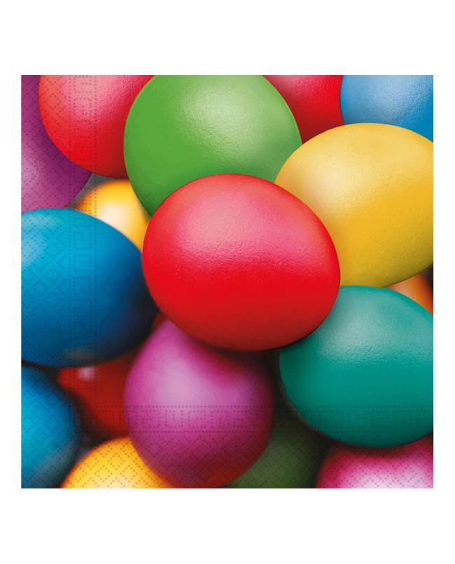 Servilletas 33X33 Huevos Pascua Colores 3Pli 
