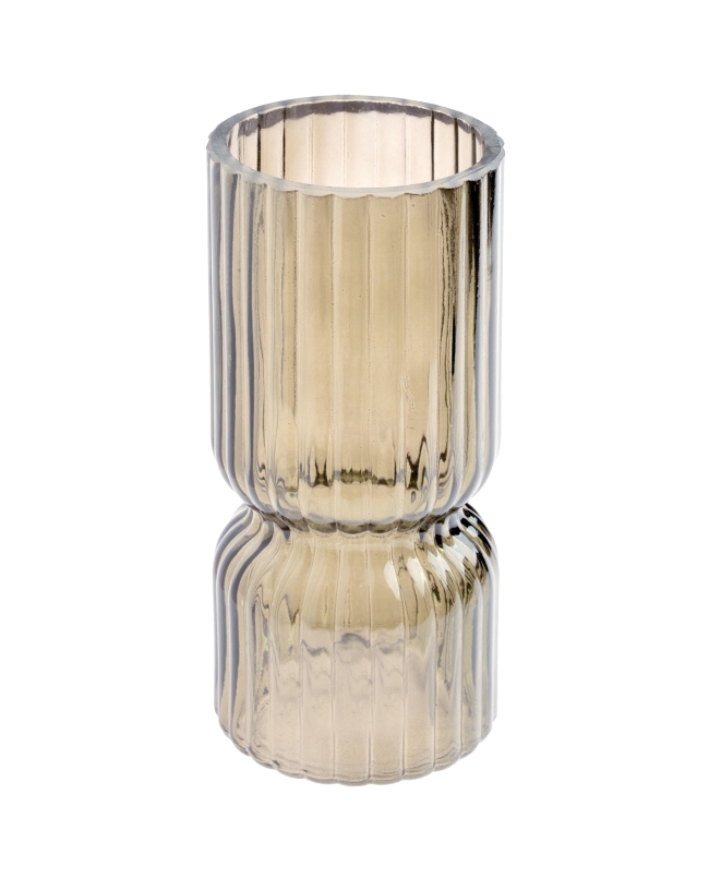 Jarron Iconico Oro 7X16cm Vidrio ***OFERTA DTO NO ACUMULABLE