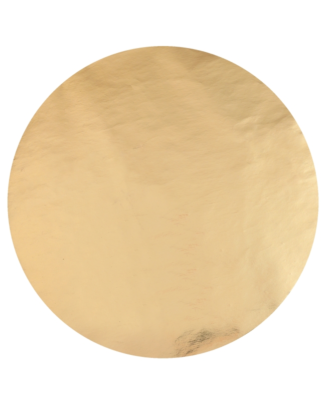 Bajo Plato Oro Metal 34cm Tejido No Tejido Poliester ***OFERTA DTO NO ACUMULABLE