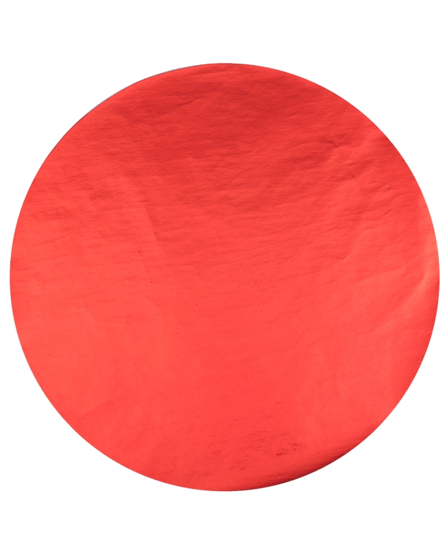 Bajo Plato Rojo Metal 34cm Tejido No Tejido Poliester ***OFERTA DTO NO ACUMULABLE