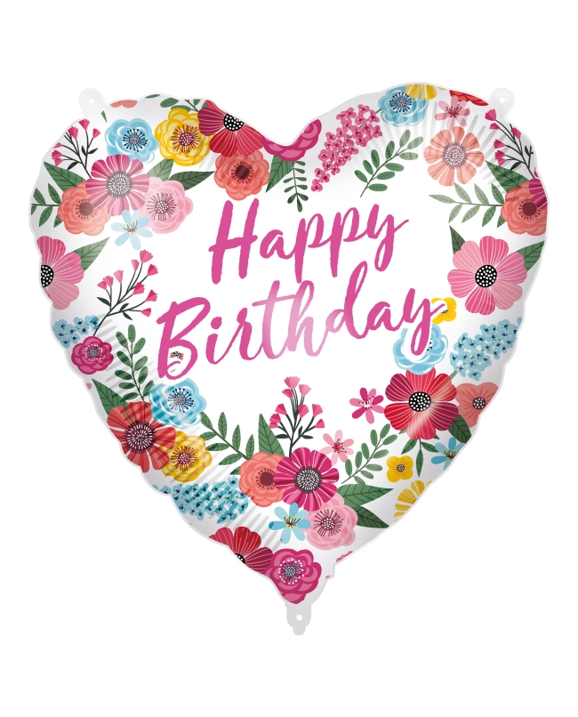 18/46cm Happy Bday Floral, Cinta Y Peso ***OFERTA DTO NO ACUMULABLE