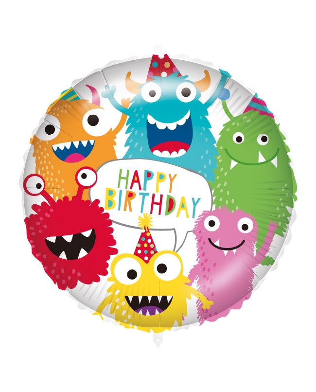 18/46cm Happy Bday Monstruos, Cinta Y Peso ***OFERTA DTO NO ACUMULABLE