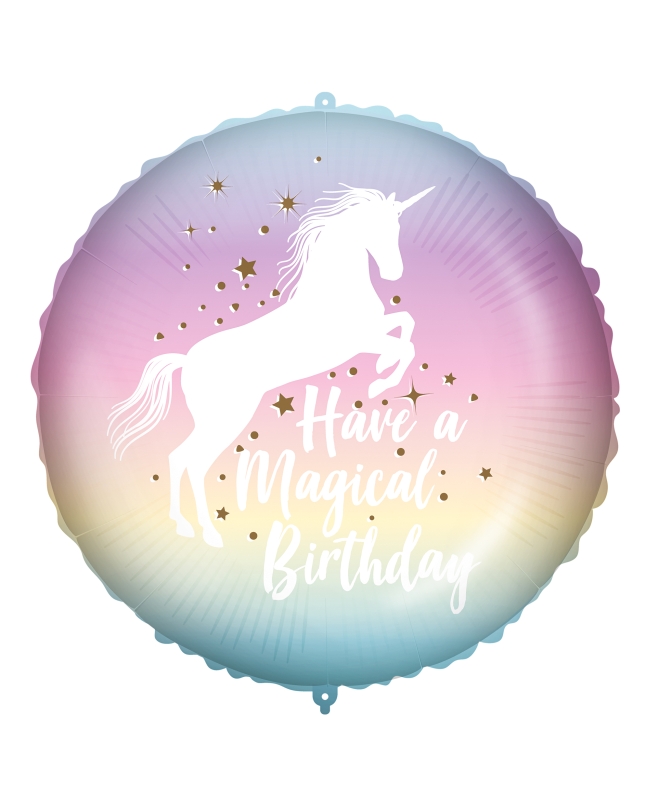 18/46cm Happy Bday Unicornio, Cinta Y Peso ***OFERTA DTO NO ACUMULABLE