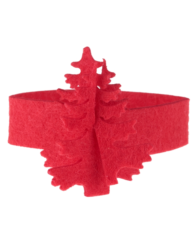 Servilletero Arbol Rojo 22X5cm Fieltro ***OFERTA DTO NO ACUMULABLE