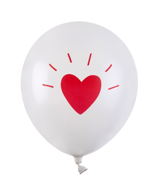 Globo Love Blanco 30cm Latex