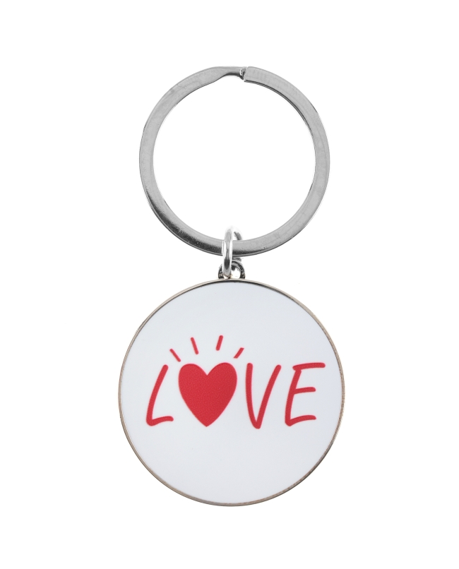 Llavero Love Blanco 3.5X10cm Metal