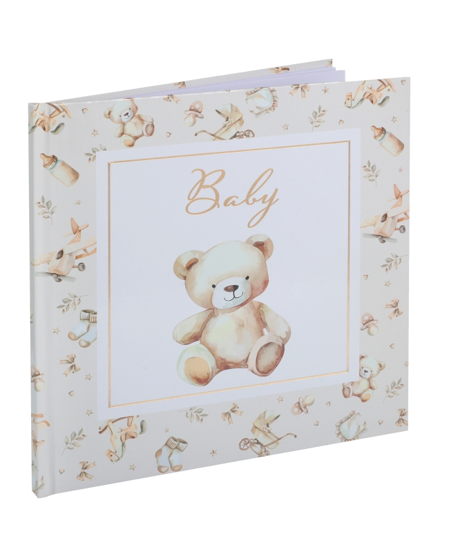 Libro Firmas Oso Baby 24X24cm Carton Y 20 Pag Papel