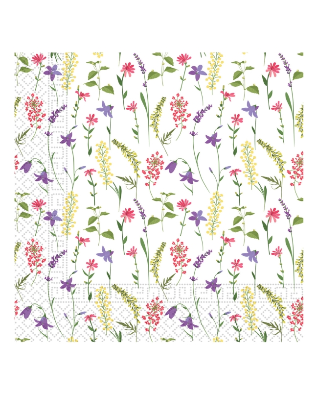 Servilletas 33X33 Flores Aromaticas 3Pli 
