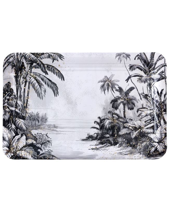 Bandeja Selva Gris 30X19cm Carton