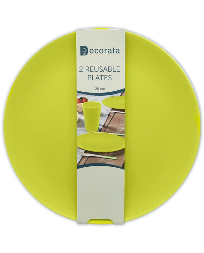 Platos Plastico Duro Reusable 25cm Beige ***OFERTA DTO NO ACUMULABLE -  LIRAGRAM