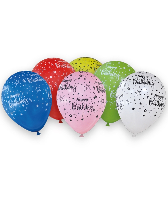 Globos Latex Happy Birthday