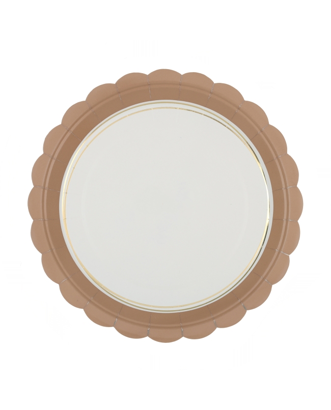 Plato Delicia Moca 23cm Carton