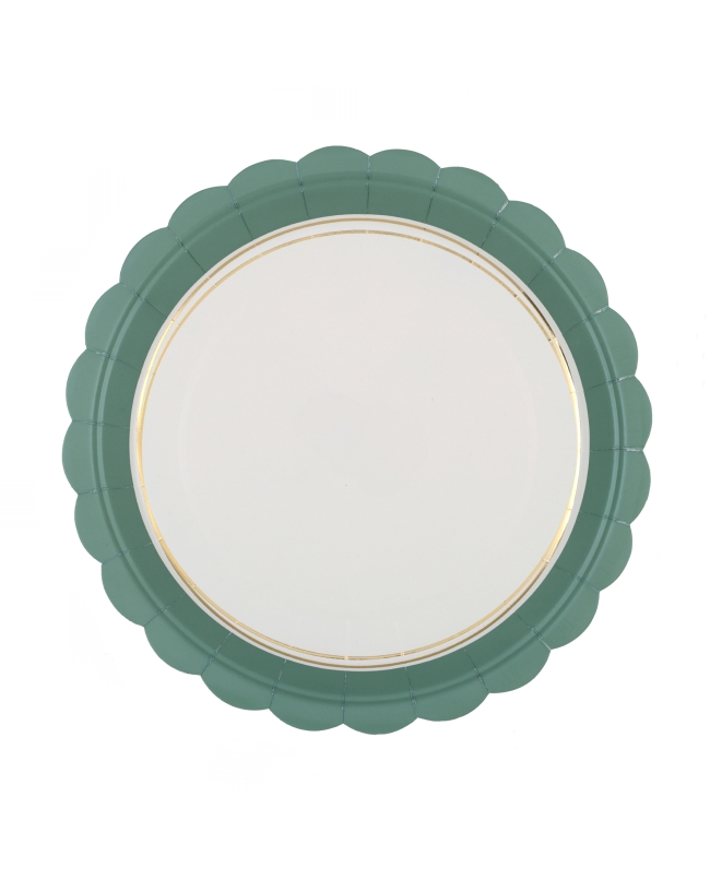 Plato Delicia Verde Jade 23cm Carton