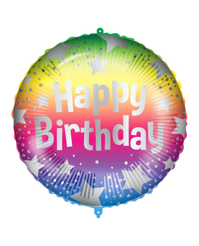 18/46cm Happy Bday Multicolor, Cinta Y Peso ***OFERTA DTO NO ACUMULABLE