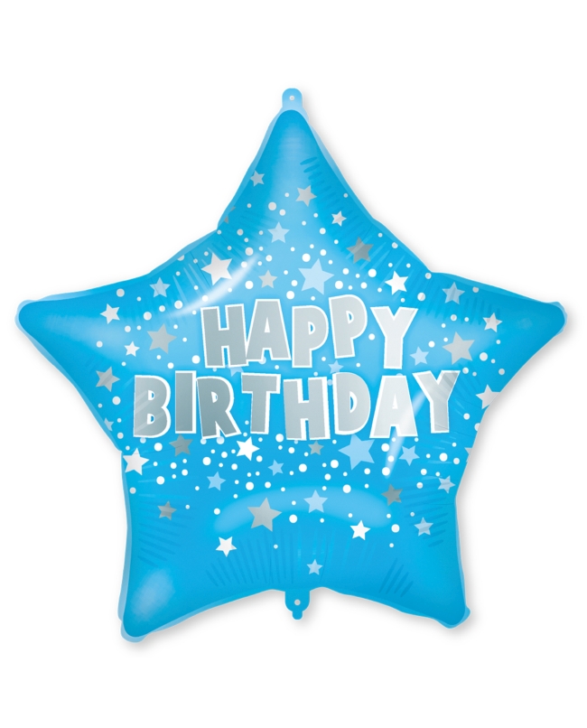 18/46cm Estrella Azul Happy Bday, Cinta Y Peso ***OFERTA DTO NO ACUMULABLE