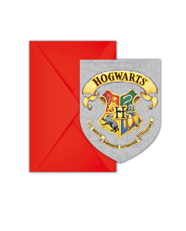 Invitaciones Forma Harry Potter Hogwarts Fsc