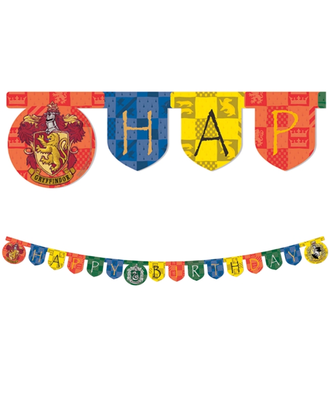 Guirnalda Happy Bday Harry Potter Papel Fsc