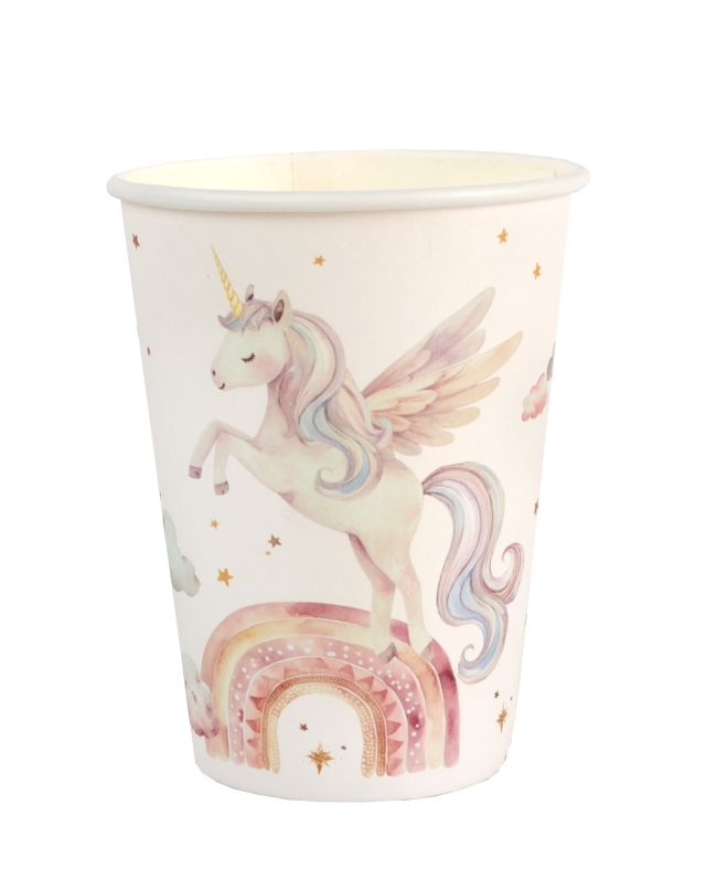 Vaso Unicornio Rosa 7.8X9.7cm /27cl Carton