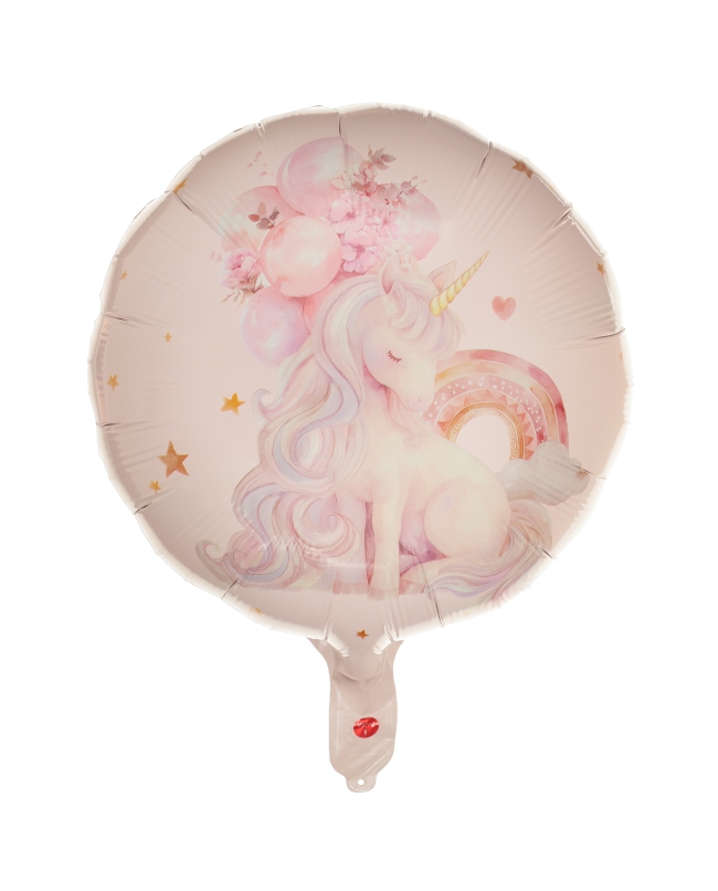 Globo Foil Unicornio Rosa 45cm