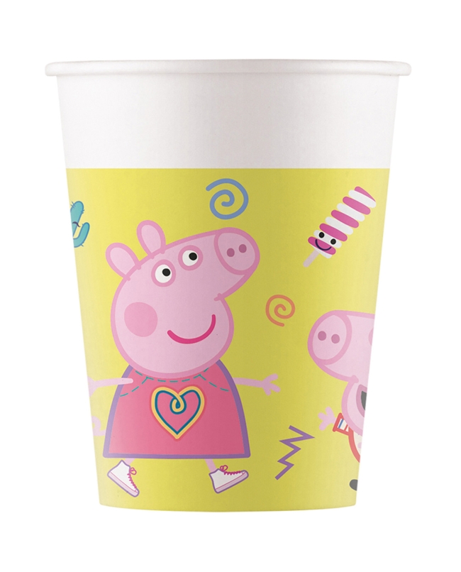 Vasos Papel 200ml Peppa Pig Fsc