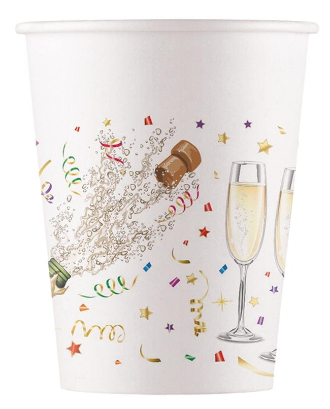 Vasos Papel 200ml Celebracion Fsc