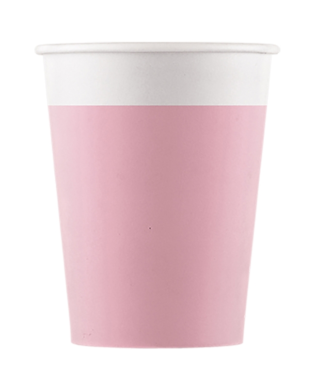 Vasos Papel 200ml Rosa Fsc ***OFERTA DTO NO ACUMULABLE