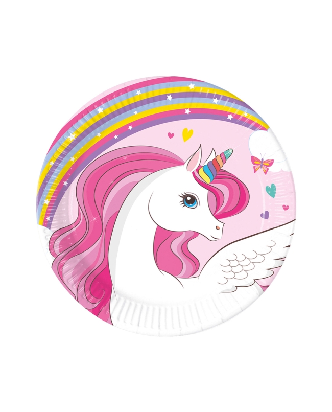 Platos 20cm Unicornio Fsc