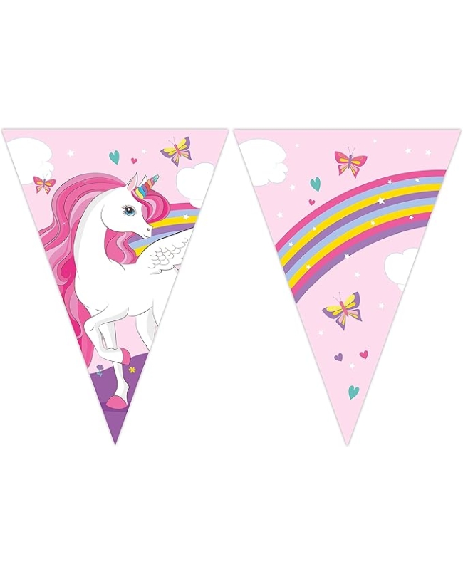 Banderin Unicornio Triangulos