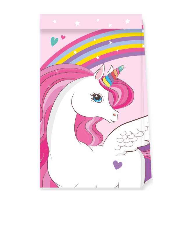 Bolsas Juguetes Papel Unicornio Fsc