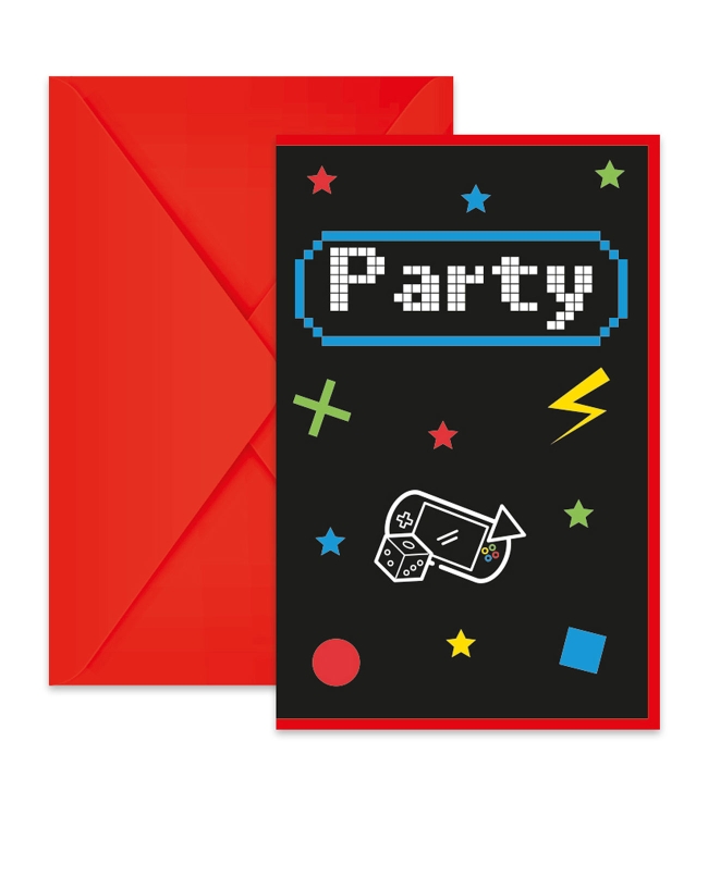 Invitaciones Game Party Fsc