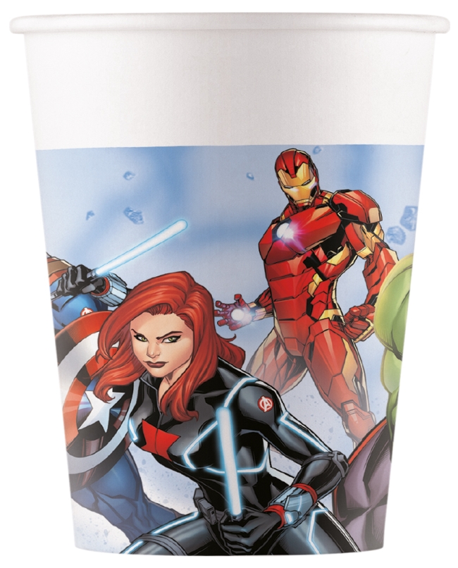 VASOS PAPEL 200ml AVENGERS INFINITY FSC