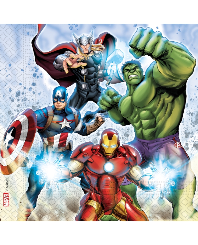 SERVILLETAS 33 X 33cm AVENGERS INFINITY FSC