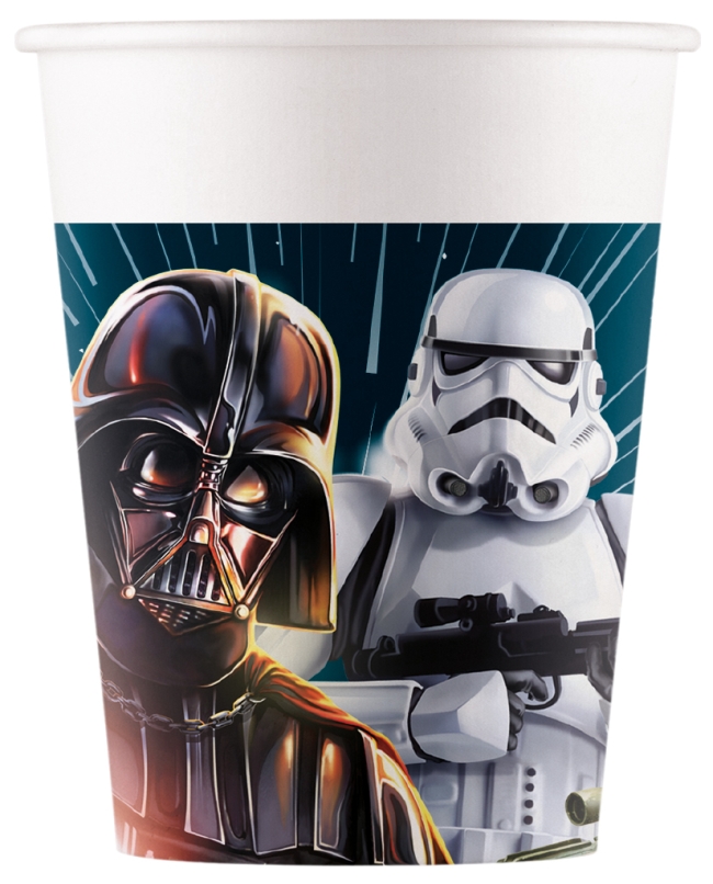 VASOS PAPEL 200ml STAR WARS GALAXY FSC